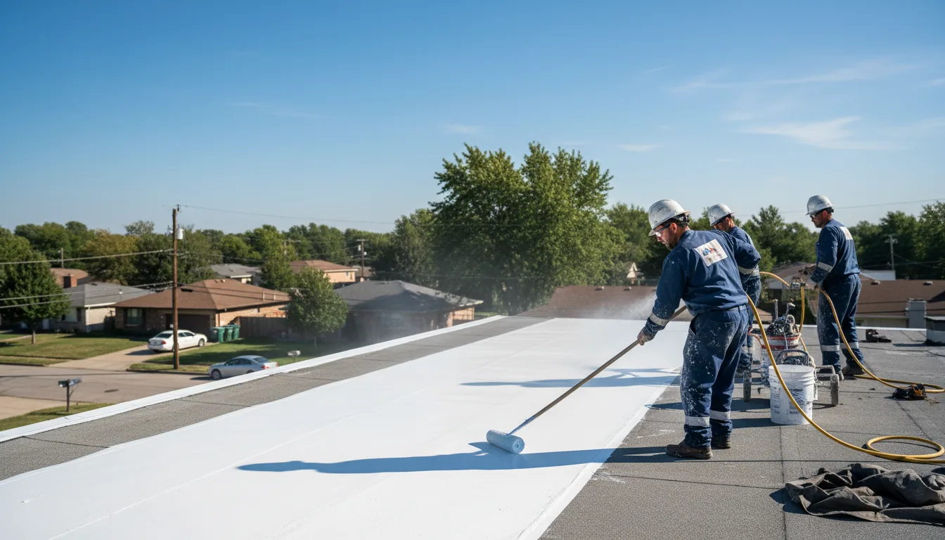 Commercial roof coating in Burlington, IL near me
